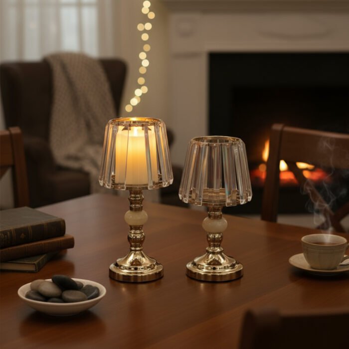 CRYSTAL LUXE CANDLE ( MEDIUM & LARGE SET )