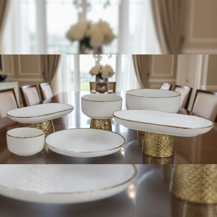 GOLD ACCENT DINNER SET (16 PIECE)