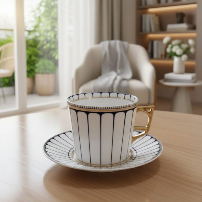 GRID TEA CUP N SAUCER